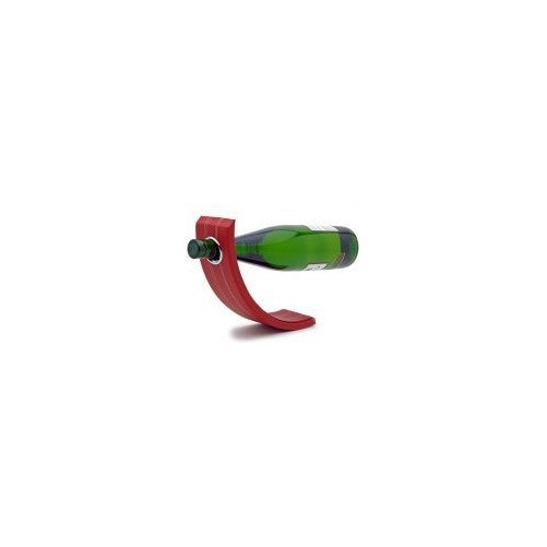 Gravity Leather Wine Bottle Holder - Red by HomeWetBar