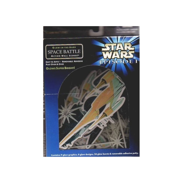 Star Wars Episode 1 Illuminations Glow-in-the-Dark Space Battle Action Wall Scene