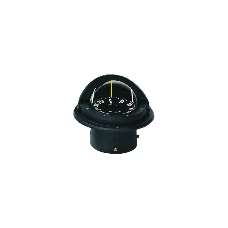 Ritchie Voyager Compass Flat-Card Dial With Flush Mount And 12V Green Night Light (Black, 3-Inch)