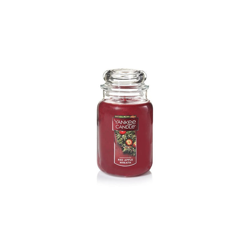 Yankee Candle Large Jar Candle, Red Apple Wreath