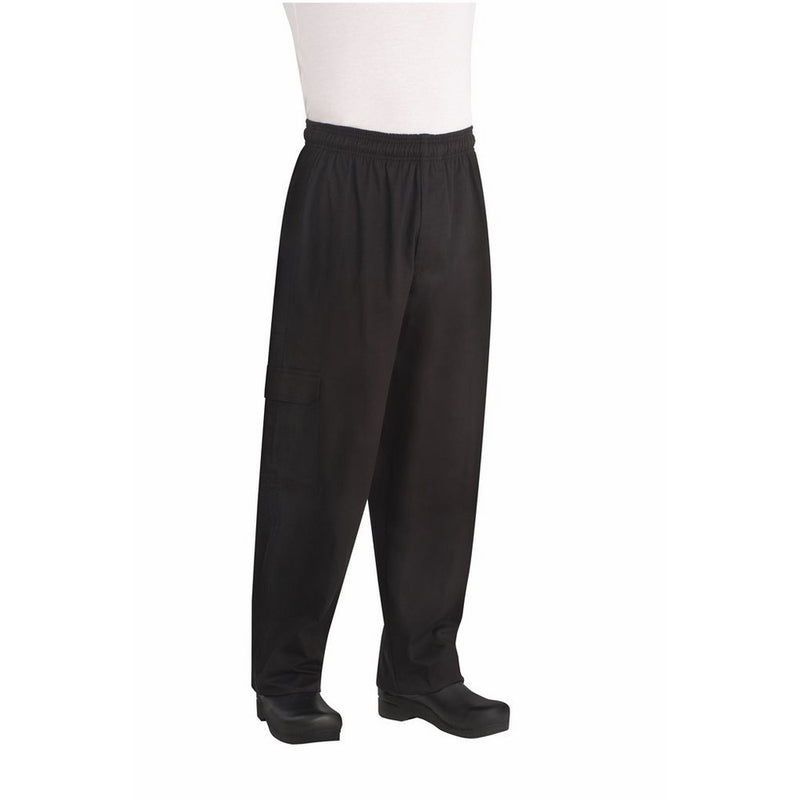 Chef Works Mens J54 Cargo Chef Pants, Black, Large