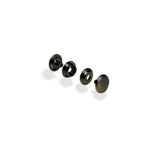 Tandy Leather Line 24 Gunmetal Black Plated Steel Snaps 10 pack 1263-03