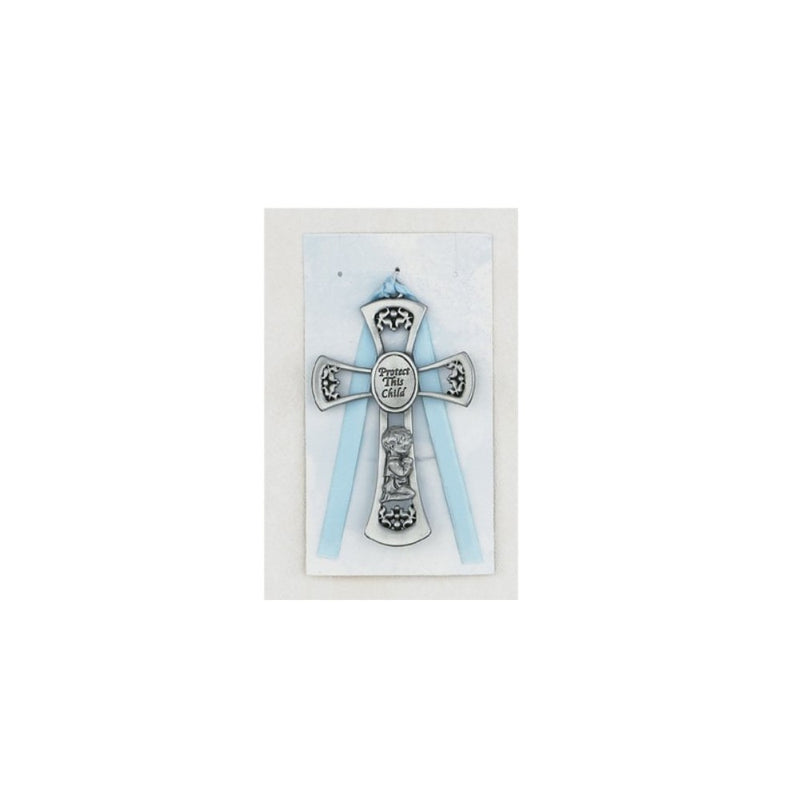 McVan Inc. 3 3/4 Boy Blue Crossed - Décor Gift Religious PW7-B-MCVAN