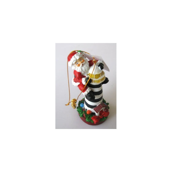 Beachcombers Christmas Ornament Santa on a Lighthouse