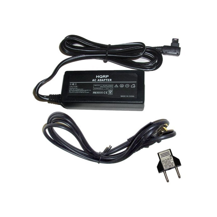 HQRP AC Power Adapter compatible with Sony SLT-A65, SLT-A65V, SLT-A65VK, SLT-A77, SLT-A77V, SLT-A77VQ, SLT-A57, SLT-A57K, DSLR-A390, a390 Digital Camera plus Euro Plug Adapter