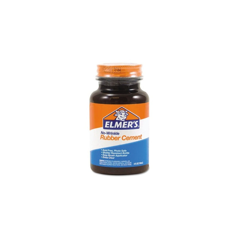 Elmers No-Wrinkle Rubber Cement With Brush (904)