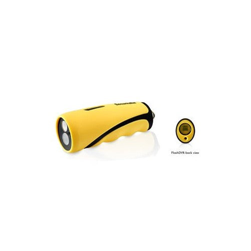 SecurityMan FlashDVR Waterproof Digital Video Recorder with LED Flashlight (Yellow)