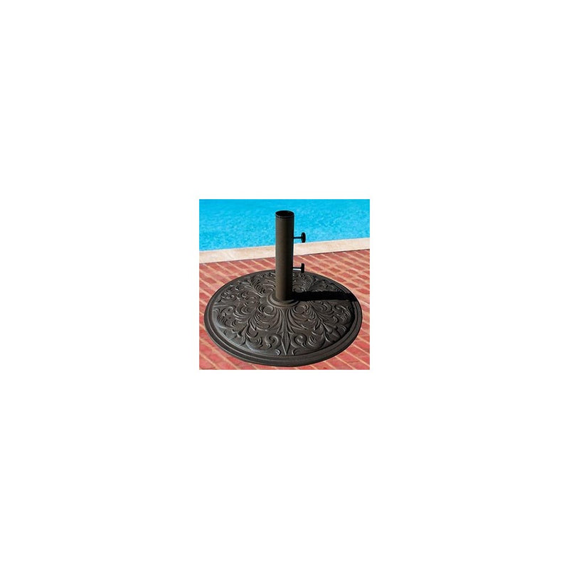 Market Umbrella Base Cast Iron with Bronze Powder Coating 50 Lbs.