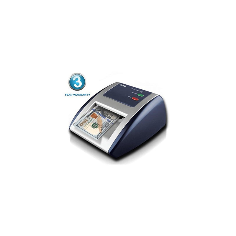 AccuBANKER D450 Counterfeit Money Checker Machine, Magnetic, Infrared, Watermark and Micro-printing Detection in less than 1 Second with Audible and Visual Alert for Suspicious Bill