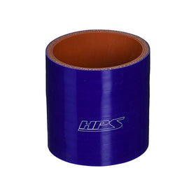HPS HTSC-256-BLUE Silicone High Temperature 4-ply Reinforced Straight Coupler Hose, 75 PSI Maximum Pressure, 3" Length, 2-5/9" ID, Blue