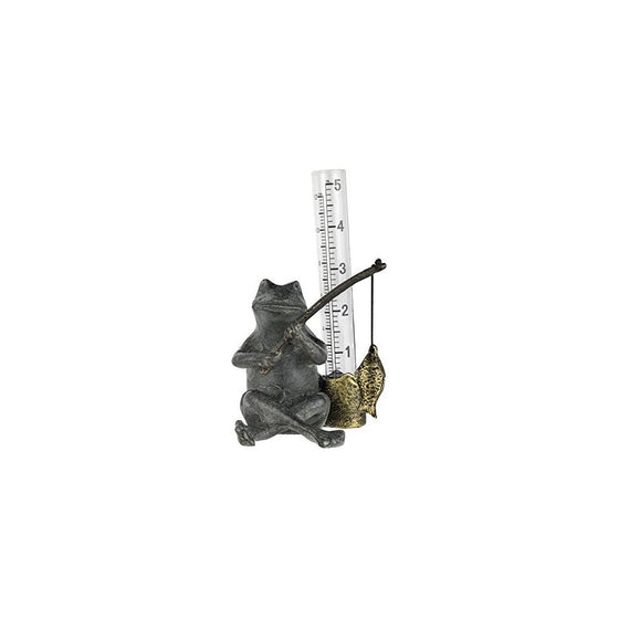 SPI Home 33456 Frog Fisherman Rain Gauge