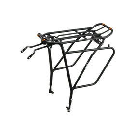 Ibera PakRak Bicycle Touring Carrier Plus Carrier Rack IB-RA5 (with Disc Brake Mounts) Frame-Mounted for Heavier Top & Side Loads Bike Cargo Racks