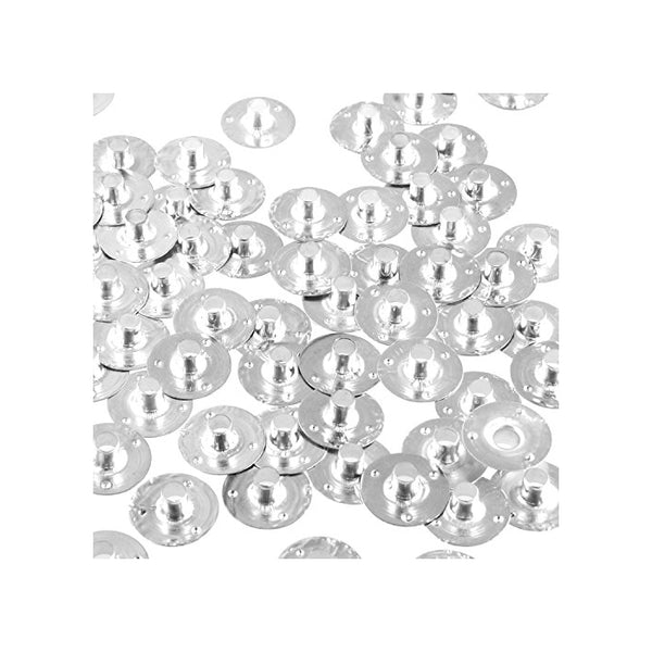 150pcs Metal Candle Wick Sustainer Tabs - Kare & Kind retail packaging