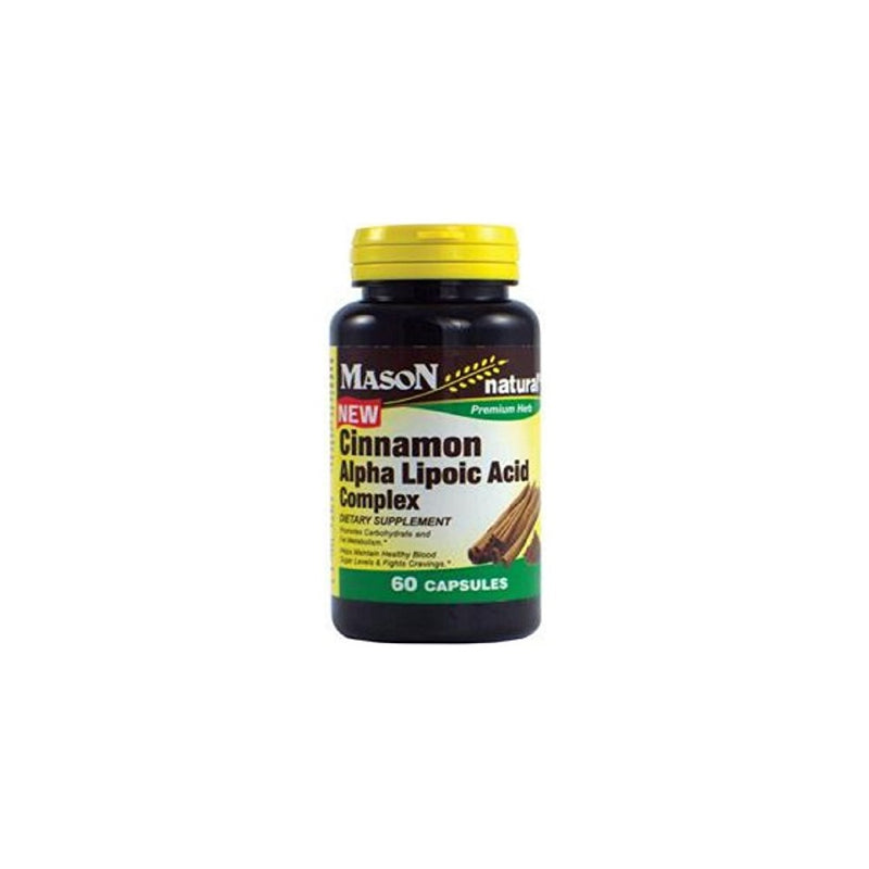 Mason Vitamins Cinnamon Alpha Lipoic Acid Complex Capsules, 60 Count