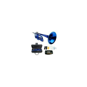 Merano B Flat BLUE / Silver Trumpet with CaseMouth PieceValve OilMetro Tuner