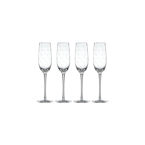 kate spade new york Larabee Dot Flutes, Set of 4