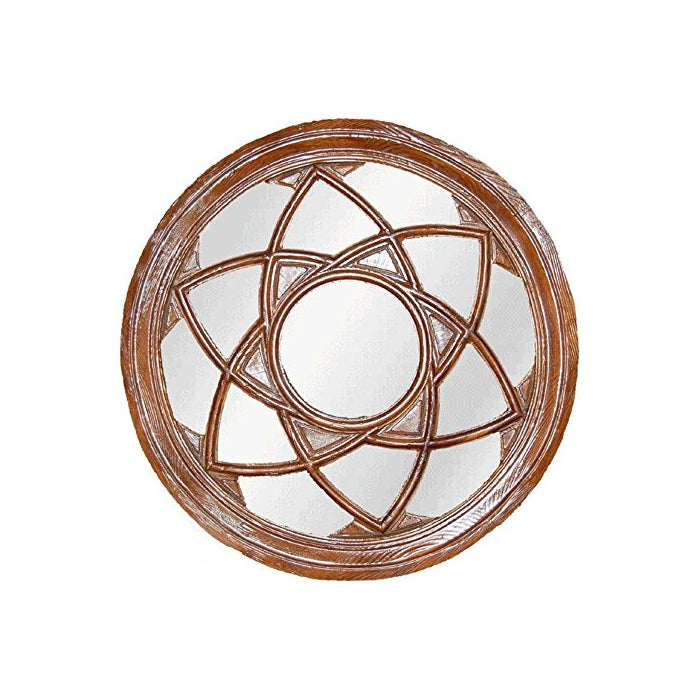 Hickory Manor House Star Circle Mirror, Walnut