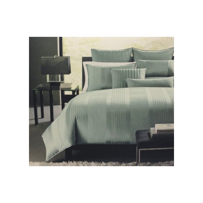 Hotel Collection Bedding, CLASSIC STRIPE King Bedskirt, Frost