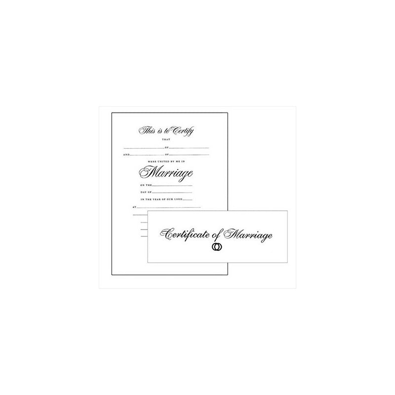 Certificate-Marriage w/Envelope