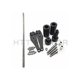 No Cut Frame Slider Protector For 2006 2007 Kawasaki Zx10R Zx-10R Zx 10R Black