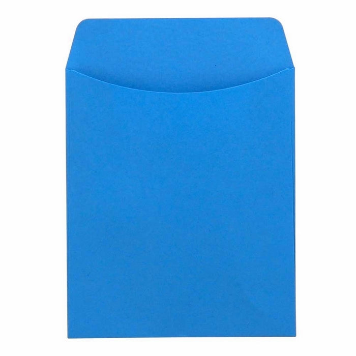 Hygloss Products Library Card Pockets, Non-Adhesive, 3.5 x 4.875 in, 30 Pockets, Blue
