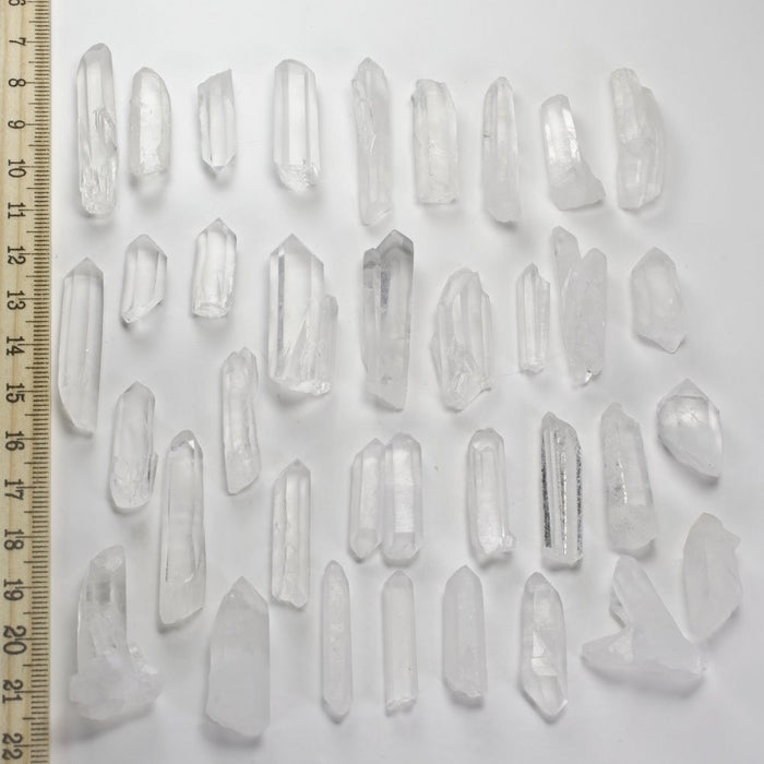 Hypnotic Gems 120g 4.2oz Natural Clear QUARTZ CRYSTAL POINTS SHARDS 30-50 Piece Lot Average Brand