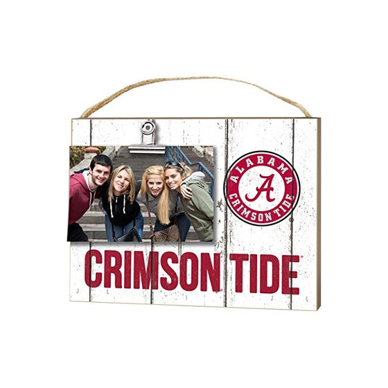 KH Sports Fan 10" x 8" Alabama Crimson Tide Clip It Weathered Logo Collage Photo Frame