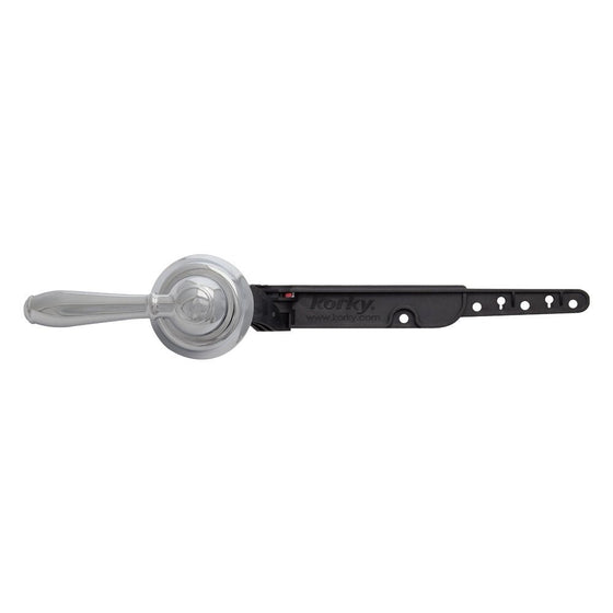 Korky 6051BP Strongarm Toilet Tank Lever, Faucet Style in Chrome - Universal to Fit Front, Angled, Side, Left and Right Mount Toilets