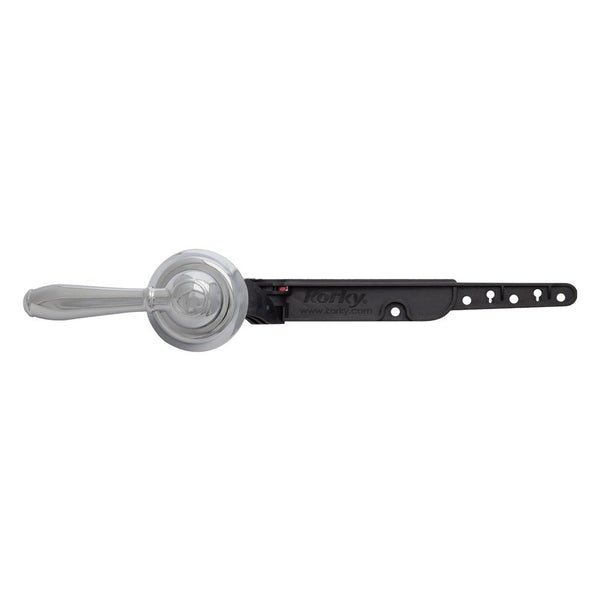 Korky 6051BP Strongarm Toilet Tank Lever, Faucet Style in Chrome - Universal to Fit Front, Angled, Side, Left and Right Mount Toilets