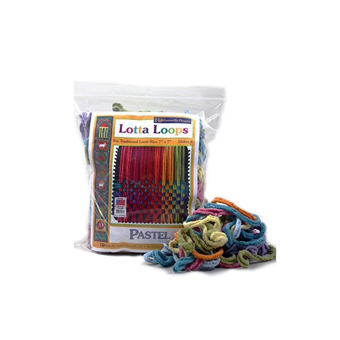 Harrisville 7” Pastel Lotta Loops in Assorted Colors – Makes 8 Potholders