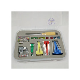 HONEYSEW Bias Tape Maker 6MM 12MM 18MM 25MM With Binder foot Bradawl Quilting Clips Sewing Pins Kit (BTM-S2)
