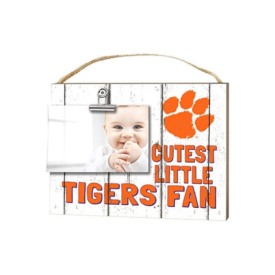 KH Sports Fan 10" x 8" Clemson Tigers Clip It Weathered Baby Logo Collage Photo Frame