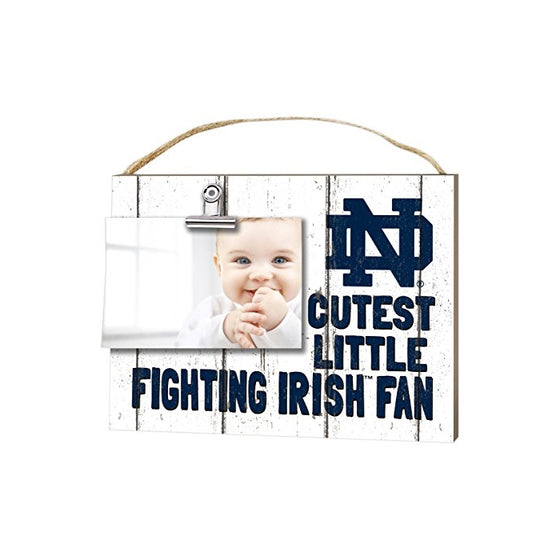 KH Sports Fan 10" x 8" Notre Dame Fighting Irish Clip It Weathered Baby Logo Collage Photo Frame