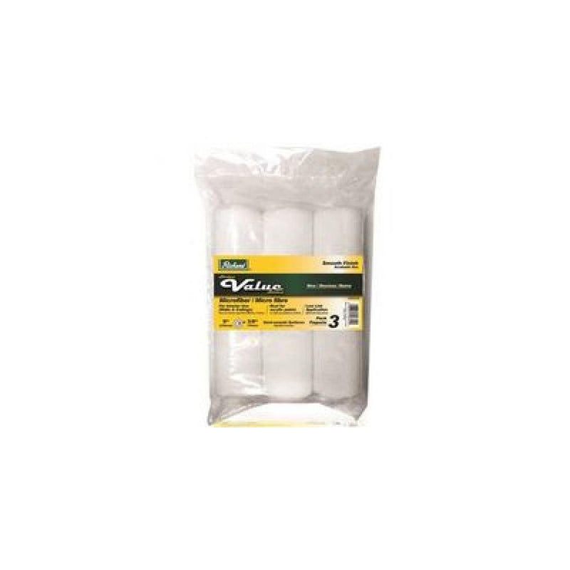 Richard 98030US Value Series Micro Fiber Roller Cover, 9" with 3/8" Pile, 3 Pack