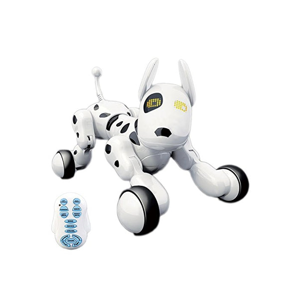 Hi-Tech Wireless Remote Control Robot Interactive Puppy Dog For Kids, Children,Girls, Boys (White)