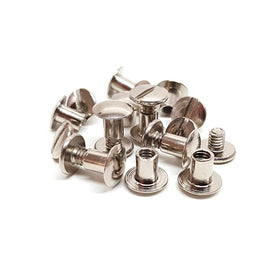 10 Pack 3/8" Solid Chicago Screws Leather Repair Screw Post Fastener