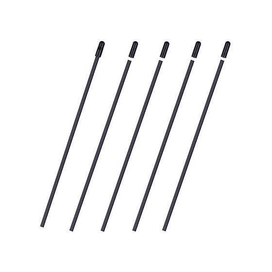 5PCS HobbyPark Plastic Antenna Tube with Cap Black for RC Remote Control Vehicles Boats