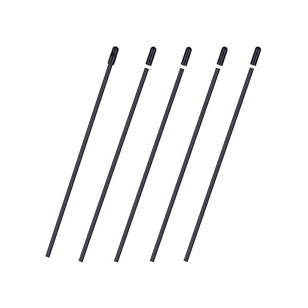 5PCS HobbyPark Plastic Antenna Tube with Cap Black for RC Remote Control Vehicles Boats