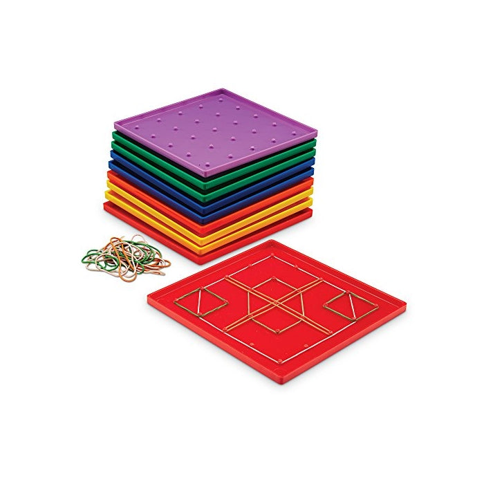 Learning Resources Classpack Geoboards, 7 Inches, Set of 10