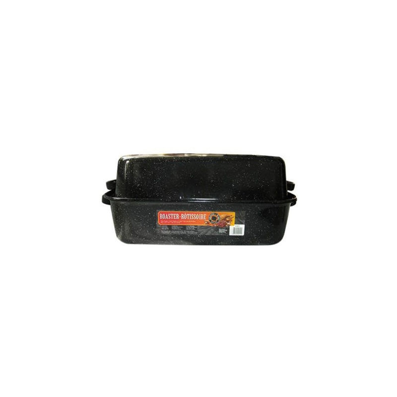 Granite Ware Covered Rectangular Roaster 21.25 x 14 x 8.5 Inches