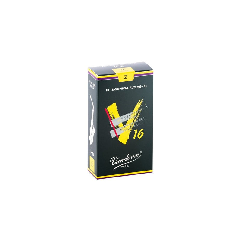 Vandoren SR702 Alto Sax V16 Reeds Strength 2; Box of 10