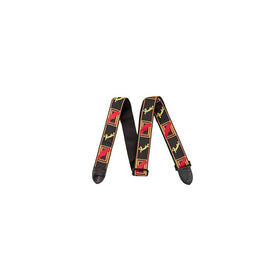Fender Black/Yellow/Red Monogrammed Strap