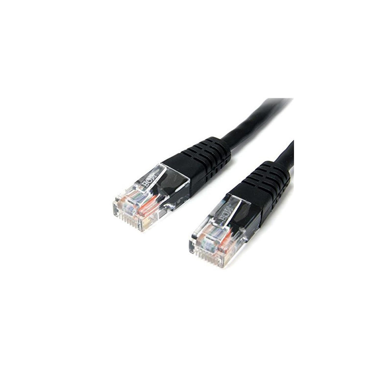 StarTech.com Cat5e Ethernet Cable - 15 ft - Black - Patch Cable - Molded Cat5e Cable - Network Cable - Ethernet Cord - Cat 5e Cable - 15ft