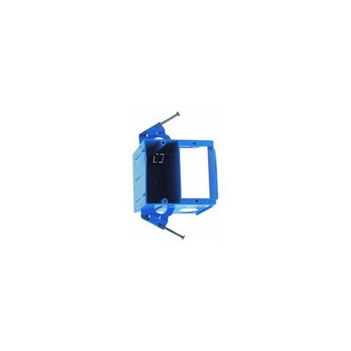 Carlon SC200DV Dual Voltage Outlet Box/Bracket, 2 Gang, 4.04-Inch Length by 3.69-Inch Width by 3.67-Inch Depth, Blue