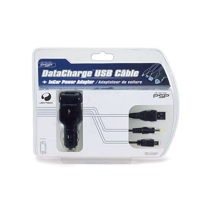 PSP Joytech Datacharge USB Cable In Car Power Adapter