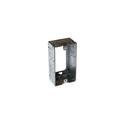 Hubbell-Raco 653 1-1/2-Inch Deep Handy Box Extension, Welded, (8) 1/2-Inch Knockouts, 4-Inch x 2-Inch