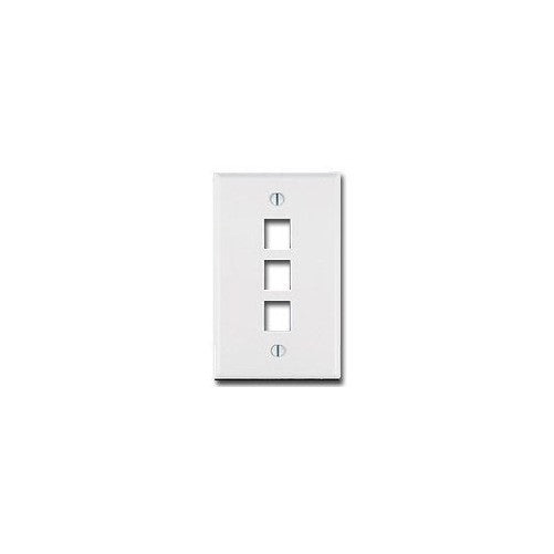 Leviton R04-41080-3W Flush Mount Wall Plate