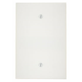 Leviton 88114 1-Gang No Device Blank Wallplate, Oversized, Thermoset, Box Mount, White