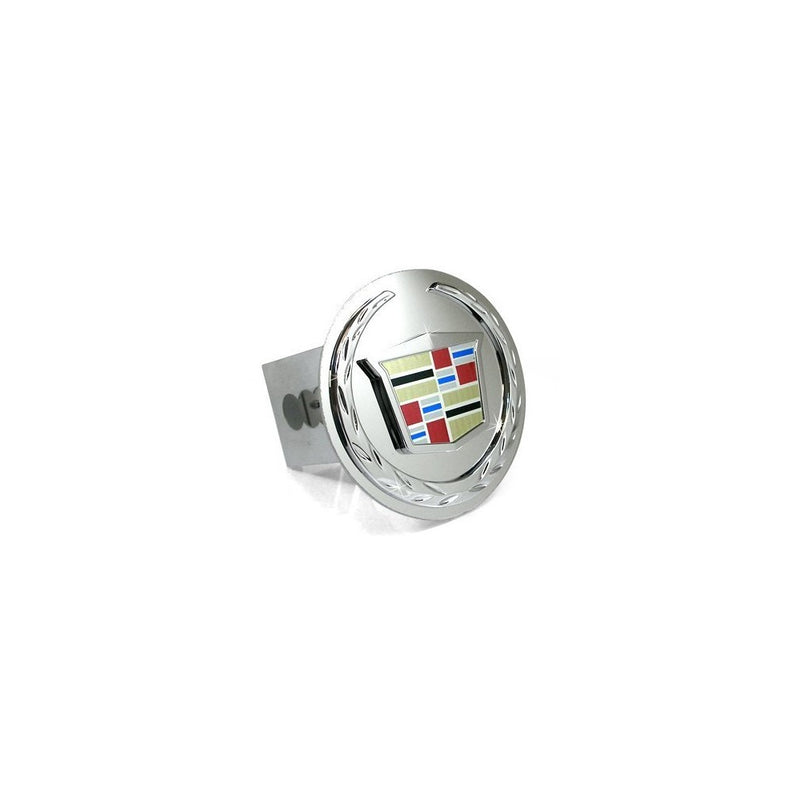 Cadillac Chrome Logo Tow Hitch Cover Plug - New Logo