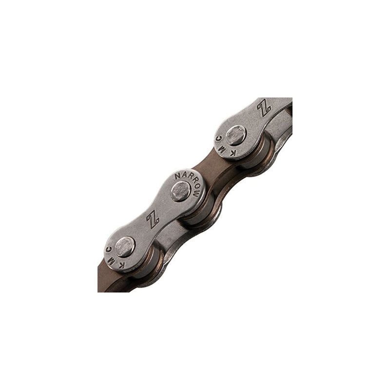 KMC Z50 Bicycle Chain (6-7-Speed, 1/2 x 3/32-Inch, 116L, Dark Silver/Brown)
